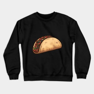 Cartoon Taco Crewneck Sweatshirt